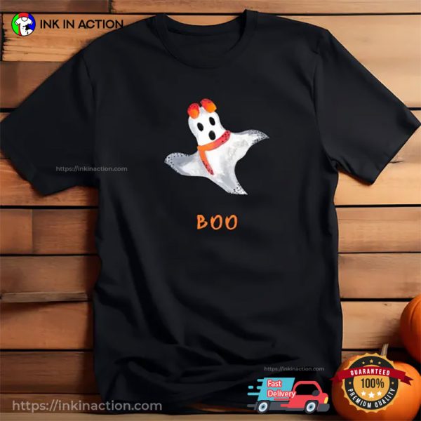 Adorable Boo Ghost Halloween Graphic Shirts