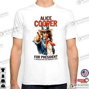 Alice Cooper For President Graphic Art T-shirt