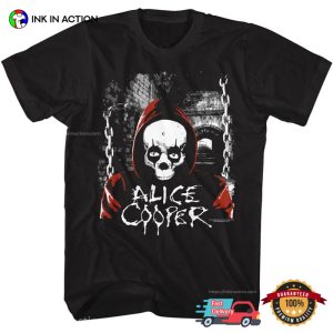 Alice Cooper Red Hoody Skull Retro T shirt 3