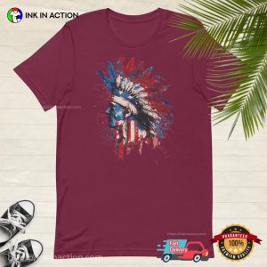 American Indian Chief Portrait Art T-shirt