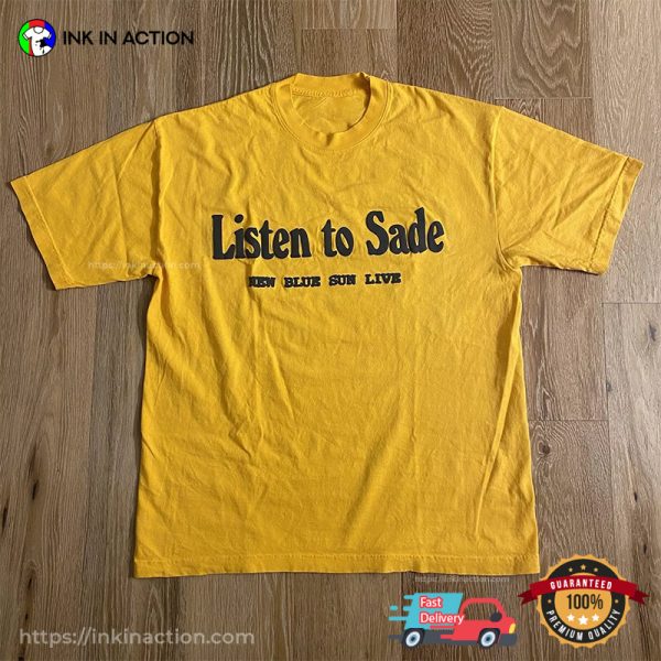 Andre 3000 Listen To Sade New Blue Sun Live 2 Sided T-shirt