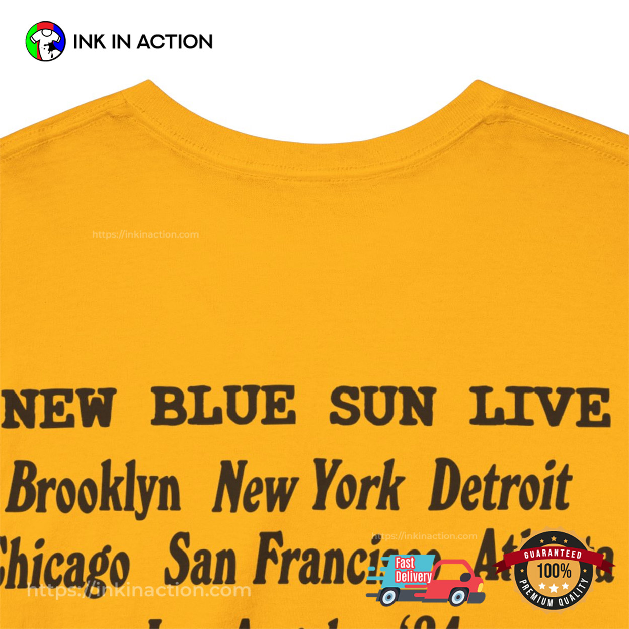 Andre 3000 Listen To Sade New Blue Sun Live 2 Sided T-shirt 