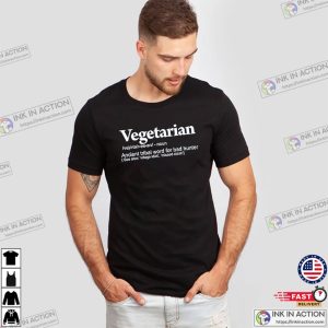 Anti Vegetarian Funny Vegetarian Definition T shirt 2