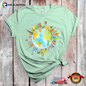 Around The World Wanderlust Trip Comfort Colors Shirt