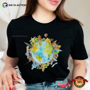 Around The World Wanderlust Trip Comfort Colors Shirt