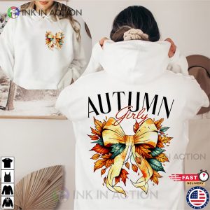 Autumn Girly Coquette Fall Season T shirt