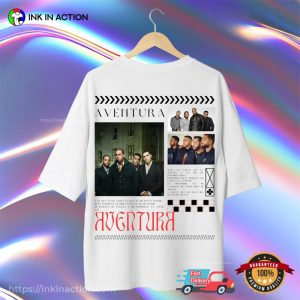 Aventura Cerrando Ciclos Tour 2024 Music T shirt 1