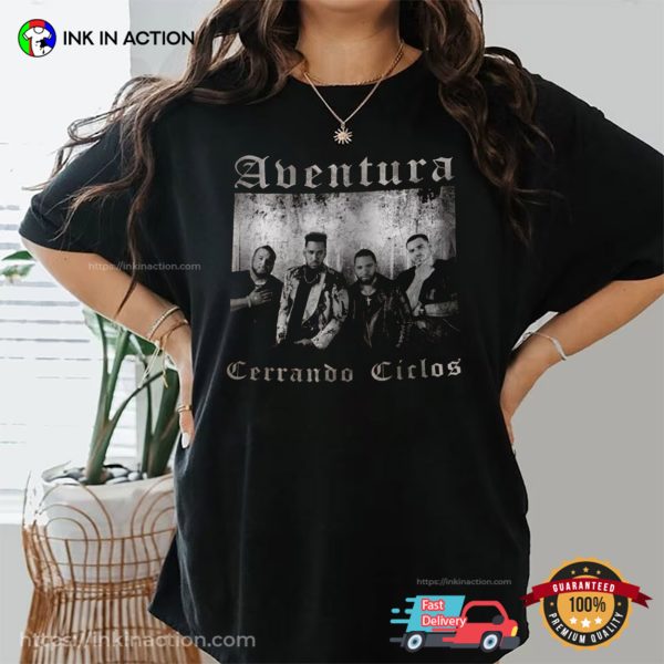 Bachata Aventura Group Tour Concert 2024 Comfort Colors T-shirt