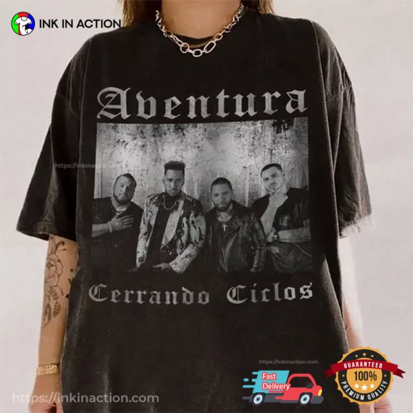 Bachata Aventura Group Tour Concert 2024 Comfort Colors T-shirt