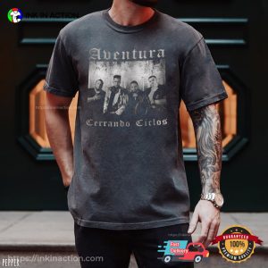 Bachata Aventura Group Tour Concert 2024 Comfort Colors T shirt 3