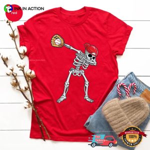 Baseball Skeleton Dabbing disney halloween Comfort Colors Tee 2