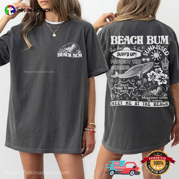 Beach Bum Meet Me At The Beach Comfort Colors T-shirt