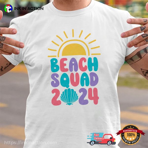 Beach Squad 2024 Family Vacation T-shirt