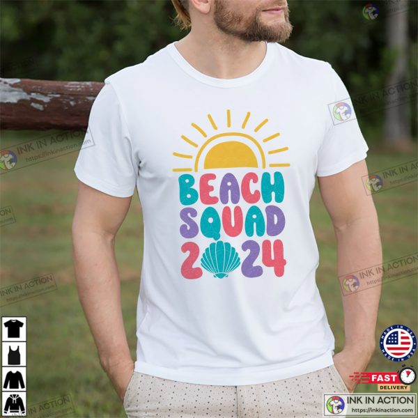 Beach Squad 2024 Family Vacation T-shirt