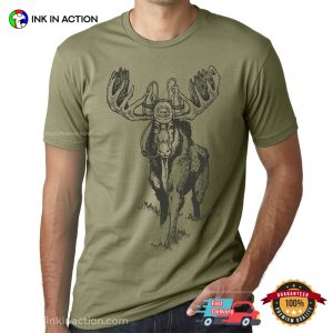 Beer Drinking Moose Graphic Comfort Colors T-shirt