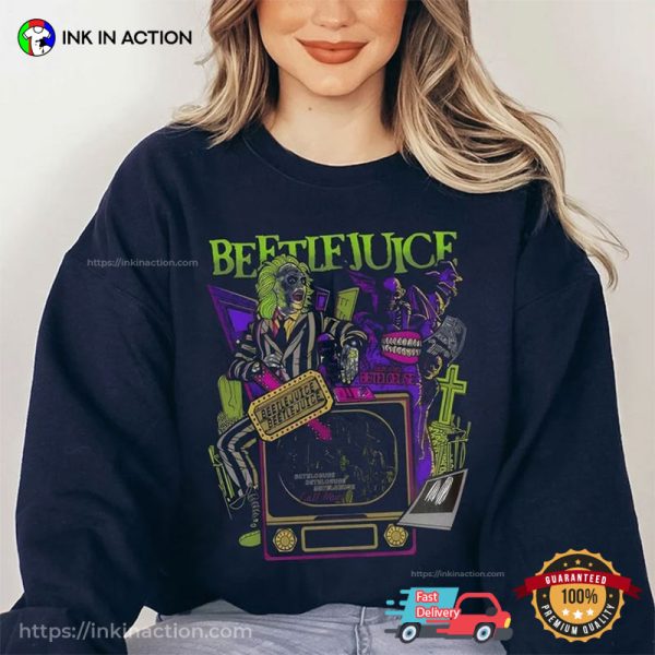 Beetlejuice 1988 Horror Movie Vintage Halloween Shirt