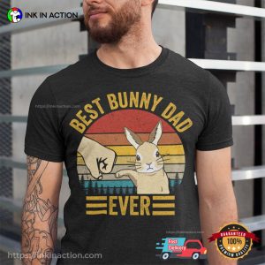 Best Bunny Dad Ever Vintage Comfort Colors T-shirt