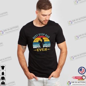 Best Step Dad Ever Retro Style Tee, National Step Family Day Merch