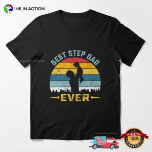 Best Step Dad Ever Retro Style Tee, national step family day Merch 3