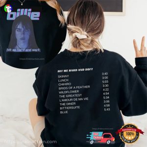 Billie Hit Me Hard and Soft Album Tour 2 Sided Shirt 1