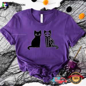 Black Cat X ray funny halloween shirts 2