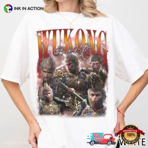 Black Myth Wukong Collage 90s Comfort Colors T shirt 2