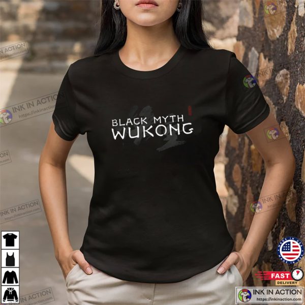 Black Myth Wukong Logo Video Game T-shirt