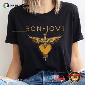 Bon Jovi Band 90s Vintage Logo T shirt 1