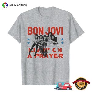 Bon Jovi Livin' On A Prayer Vintage Style T Shirt 1