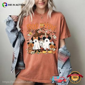 Boo To You Retro Mickey Minnie Trick R Treat Comfort Colors Tee