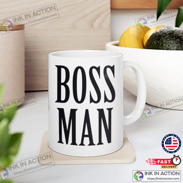 Boss Man Basic Coffee Cup, Gift For Manager