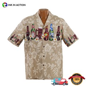 Brewed Beers Floral Pattern Aloha Shirt No. 2