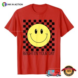 Brighten Your Day Smiley Face Tee Shirt