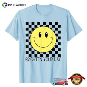 Brighten Your Day smiley face tee shirt 2