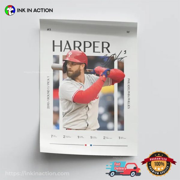 Bryce Harper Philadelphia Phillies Graphic Poster