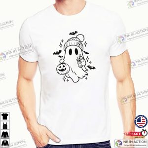 Bubble Tea Spooky Ghost cute halloween shirts 2