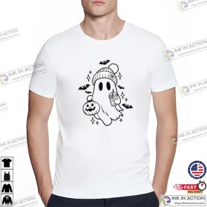 Bubble Tea Spooky Ghost cute halloween shirts 3