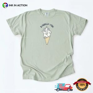 Bunnilla Cone Funny Ice Cream Bunny Comfort Colors T shirt 2