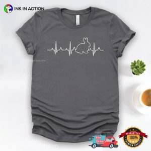 Bunny Heartbeat T shirt, Happy national bunny day 1