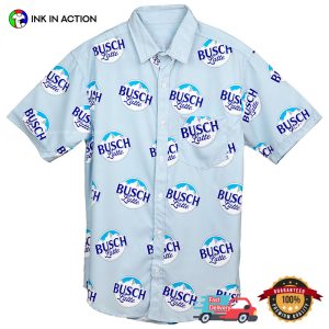 Busch Latte Logo Hawaiian T shirt 2