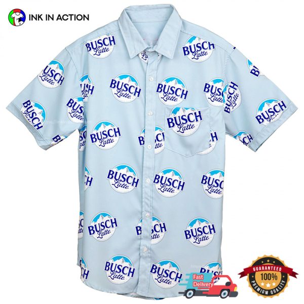 Busch Latte Logo Hawaiian T-shirt