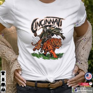 CINCINNATI Football Team Deadthreads Style T-shirt