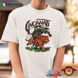 CINCINNATI Football Team Deadthreads Style T shirt 3