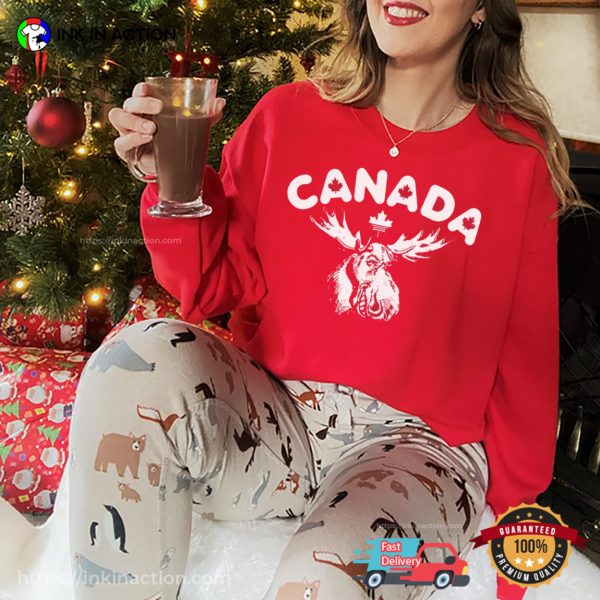 Canada Moose Funny Graphic T-shirt