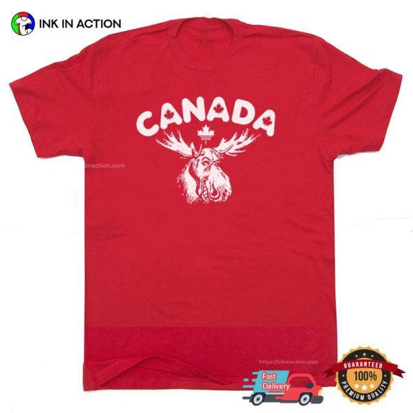 Canada Moose Funny Graphic T-shirt