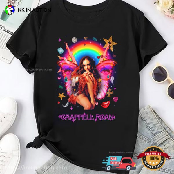 Chappell Roan LGBTQ Butterfly Pink Pony Club Album Tee