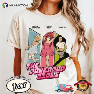 Charli, Chappell And Carpenter The PowerPop Girls Comfort Colors T shirt 2