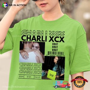 Charli XCX Brat Album Cover T Shirt, 2024 Brat Merch 3