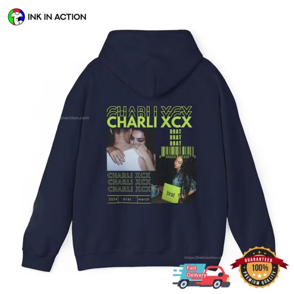 Charli XCX Brat Album Tour 2024 Back T-shirt