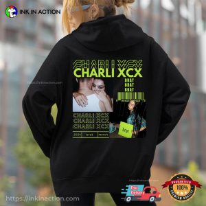 Charli XCX Brat Album Tour 2024 Back T shirt